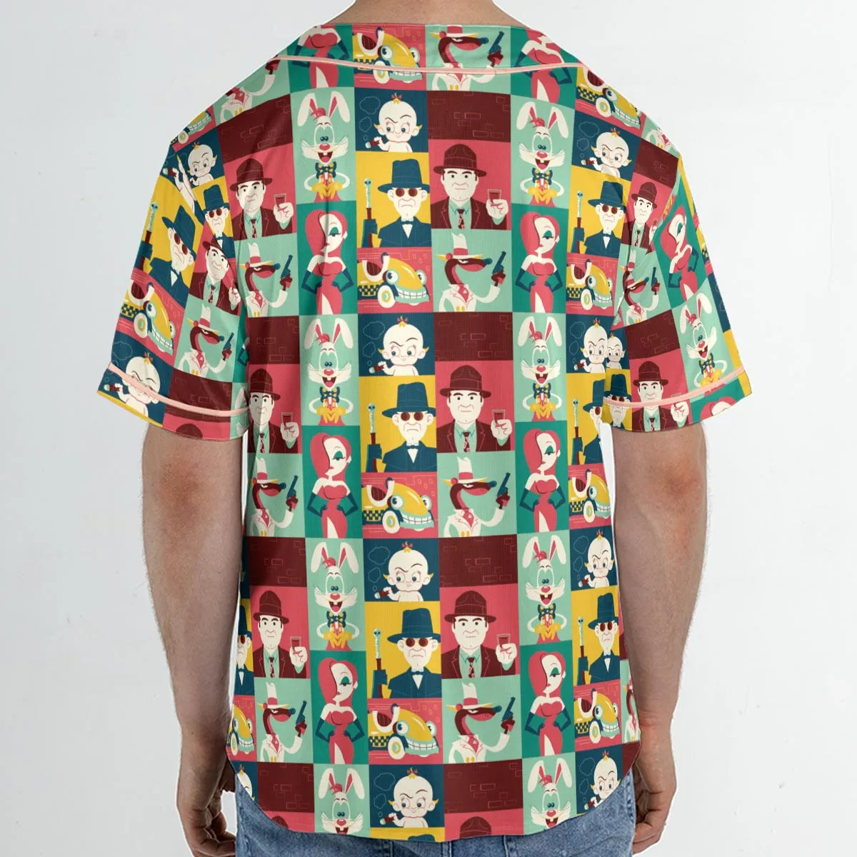 Toontown Threads Who Framed Roger Rabbit Unisex Baseball Jersey