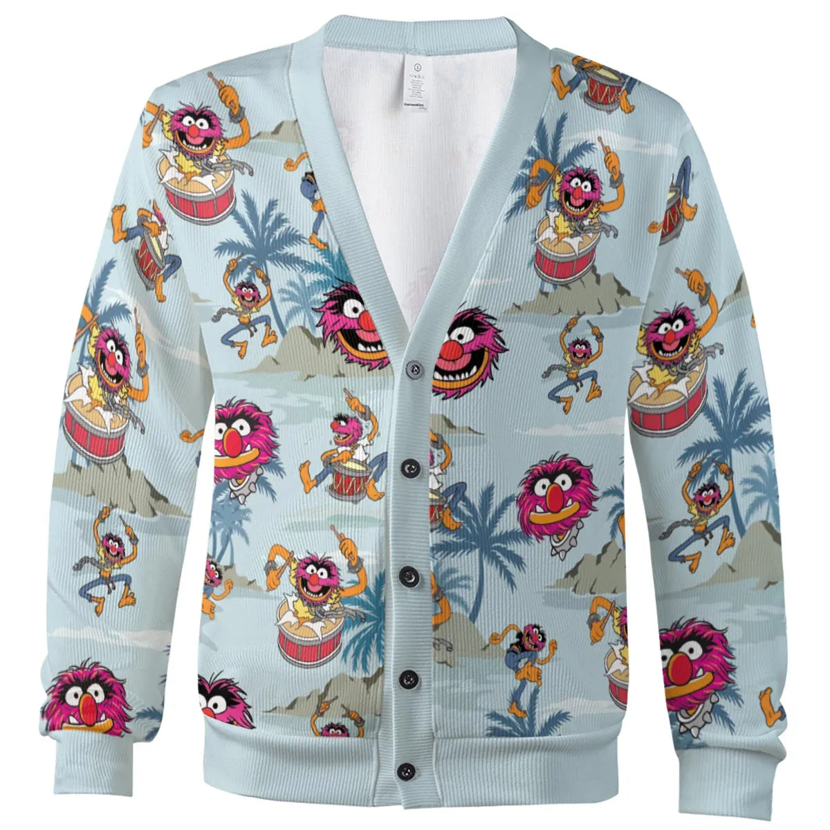 Animal The Muppet Show Drum Tropical Cardigan
