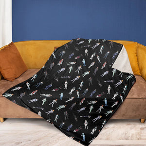 Gundam Pilot Suits Gundam Mobile Fleece Blanket