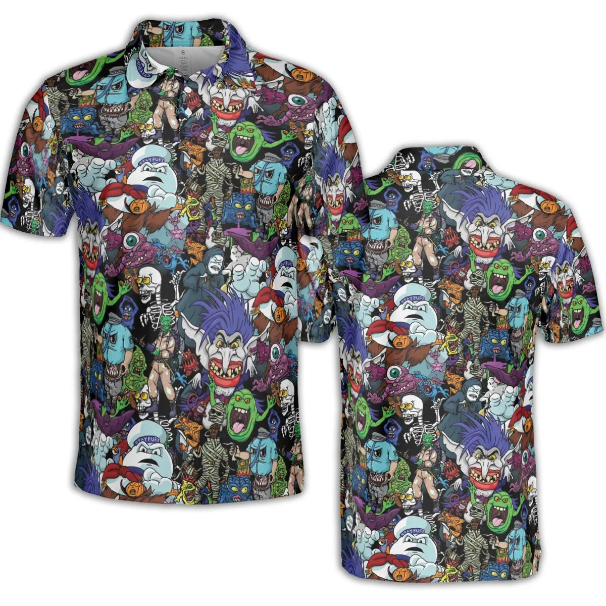 I Ain't Afraid Of No Ghosts AOP Men/Women Polo Shirt