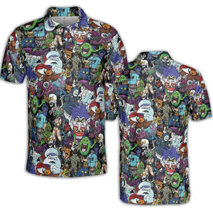 I Ain't Afraid Of No Ghosts AOP Men/Women Polo Shirt
