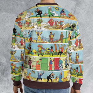 The Story Of Tintin All-over Print Sweatshirt