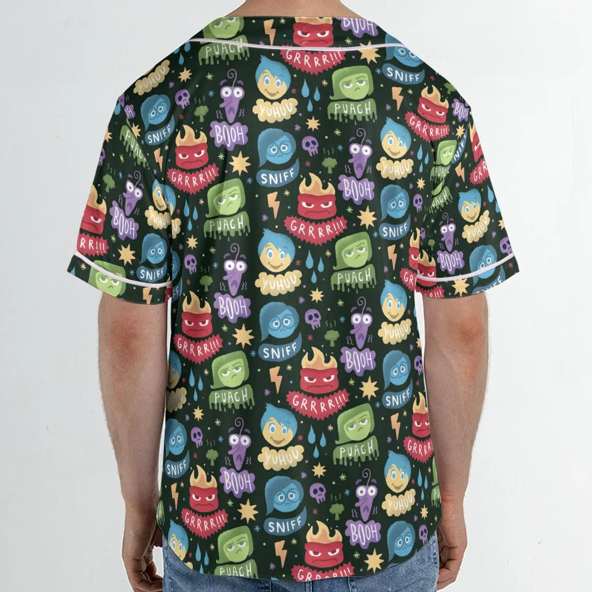 Colourful Mind Inside Out Unisex Baseball Jersey