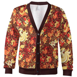 Pokemon Fire Pattern Cardigan