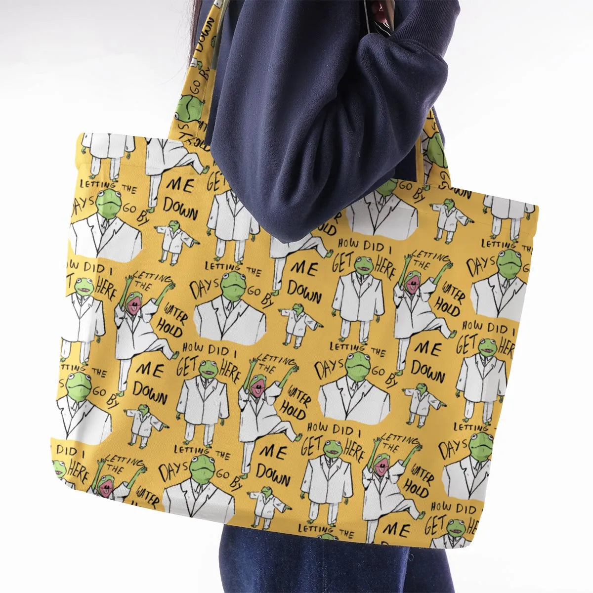 Once In A Lifetime Kermit Large Tote Bag