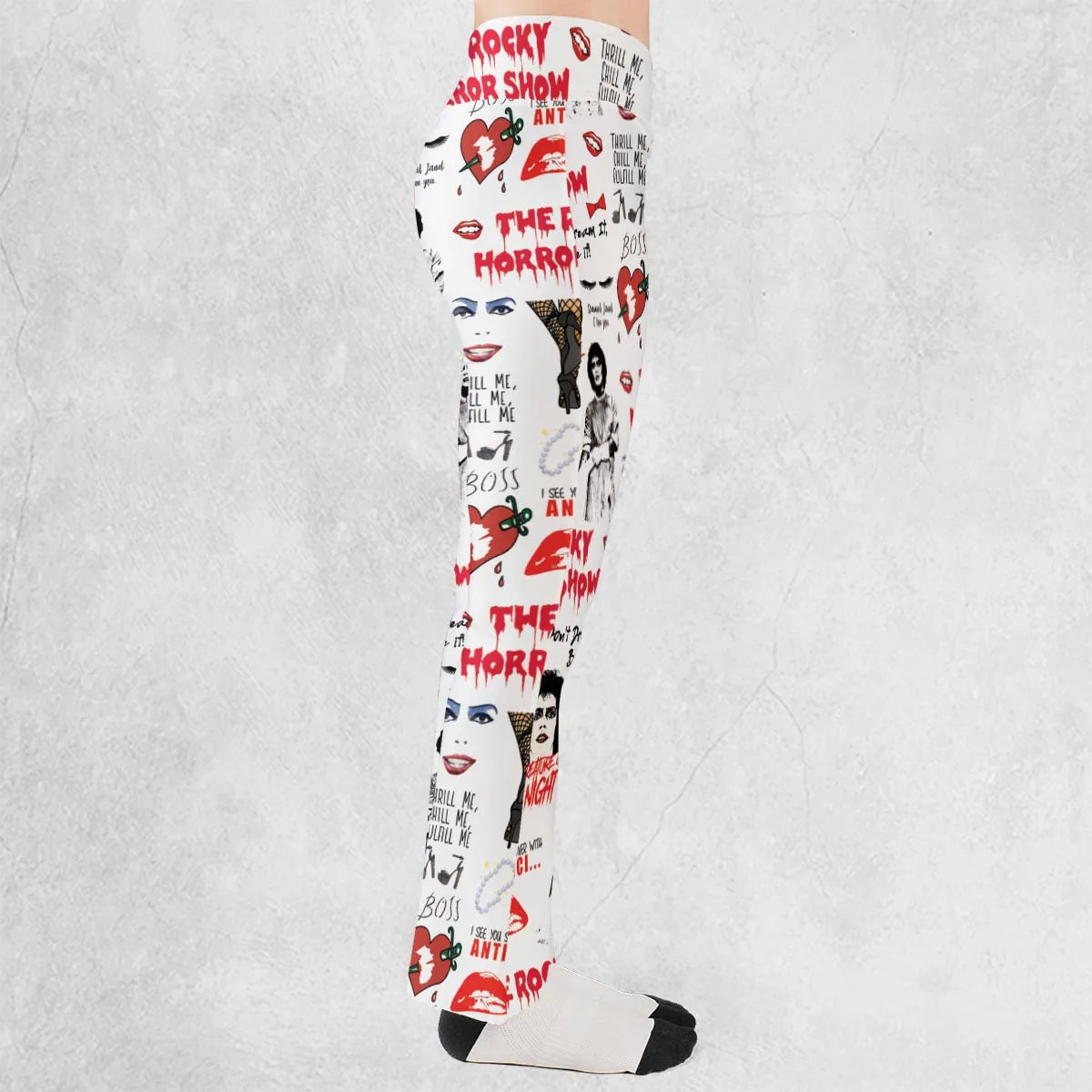 The Rocky Horror Picture Show Pattern Flare Leggings