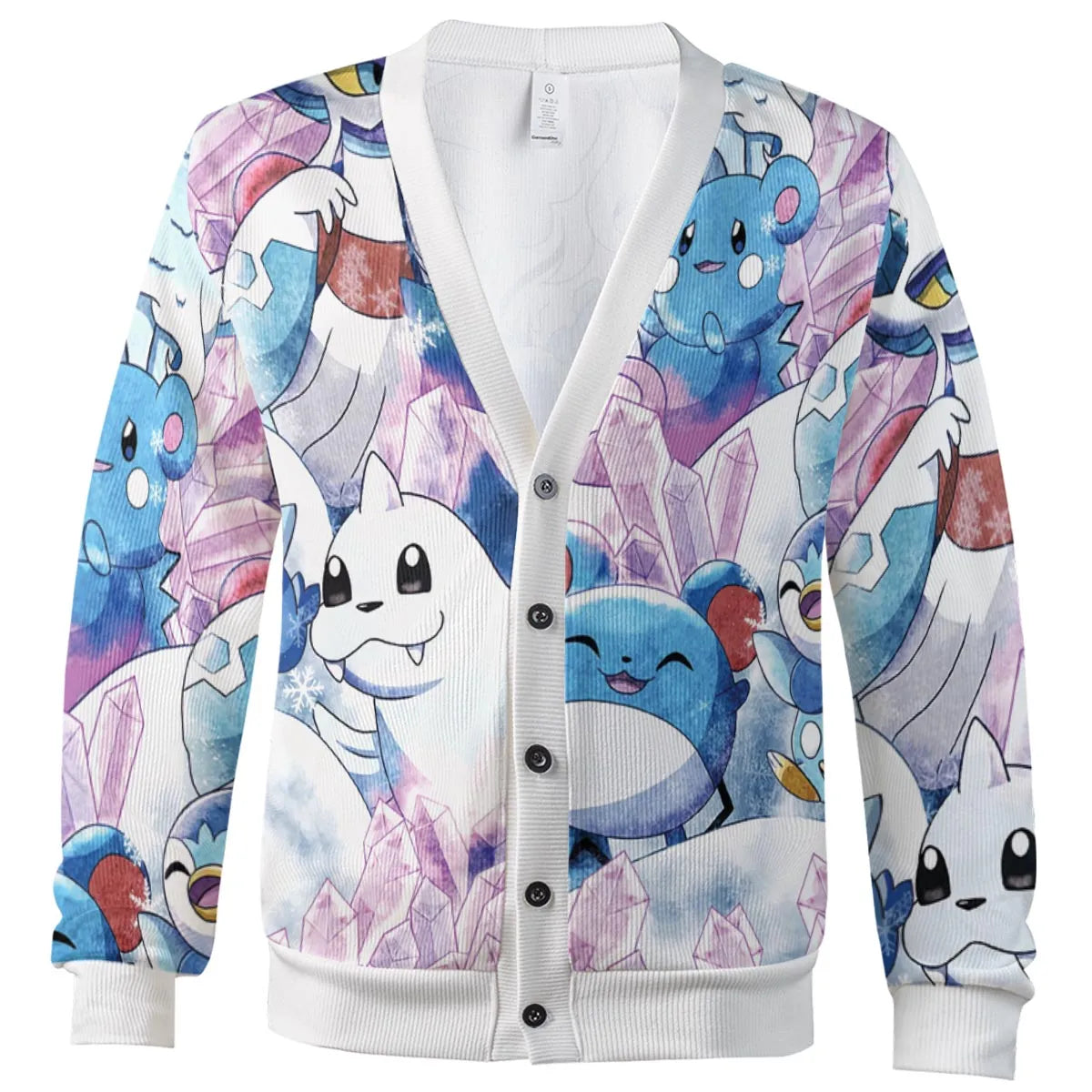 Winter Friends Pokemon Pattern Cardigan