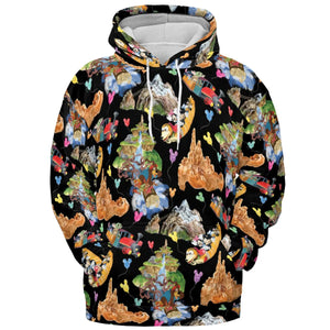 Mountain Magic Kingdom Parks All-over Print Hoodie