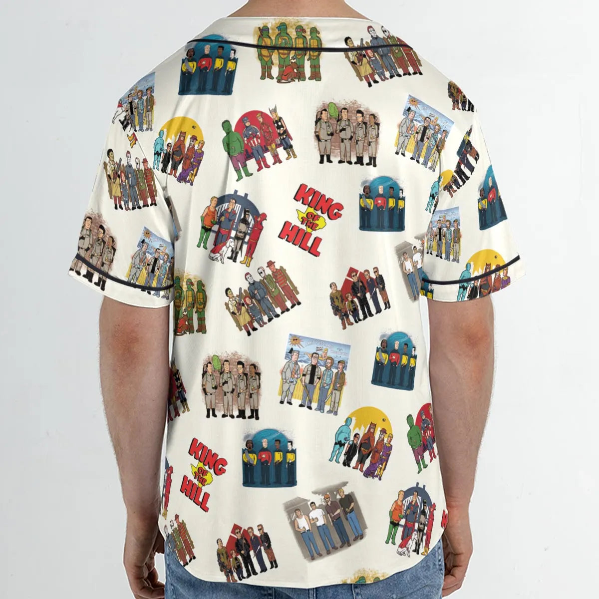 Hank Hill's Friends King Of The Hill Parody Unisex Baseball Jersey