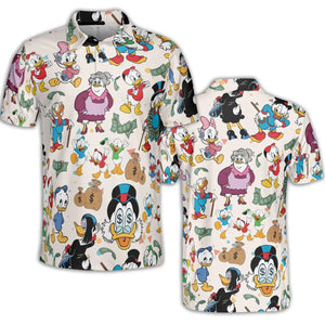 Donald Huey Dewey Ducktales AOP Men/Women Polo Shirt