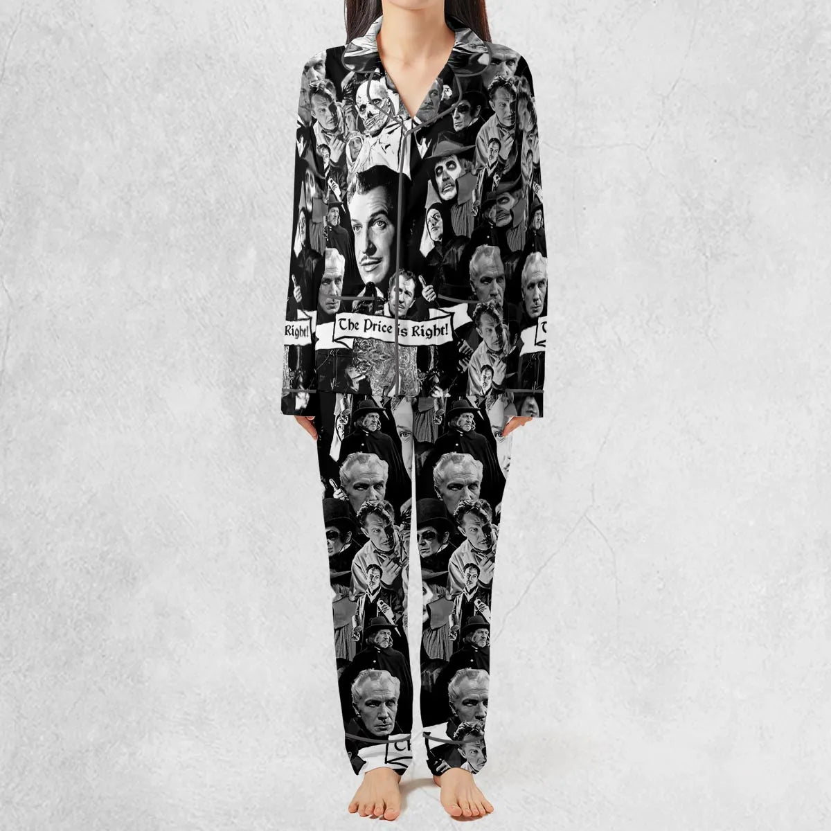 Horror Characters The Many Faces Of Vincent Price Pajamas Set