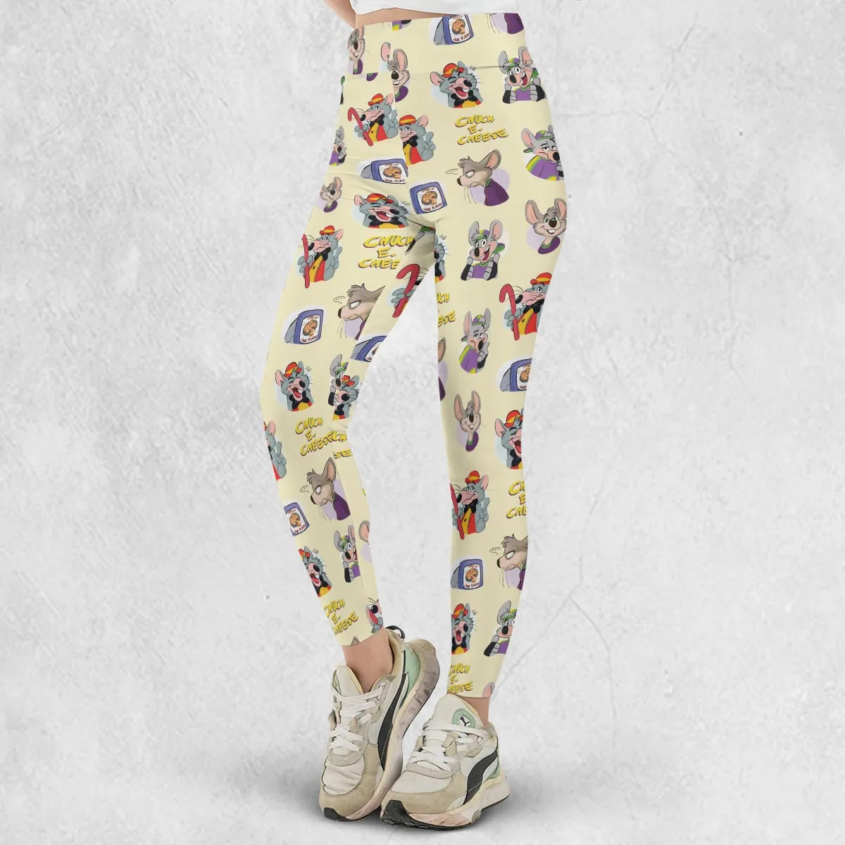 Chuck E. Cheese Pattern Legging