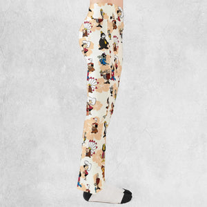 Nostalgia Underdog Characters Flare Leggings