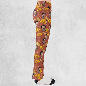A Swan Song Parks and Recreation Flare Leggings