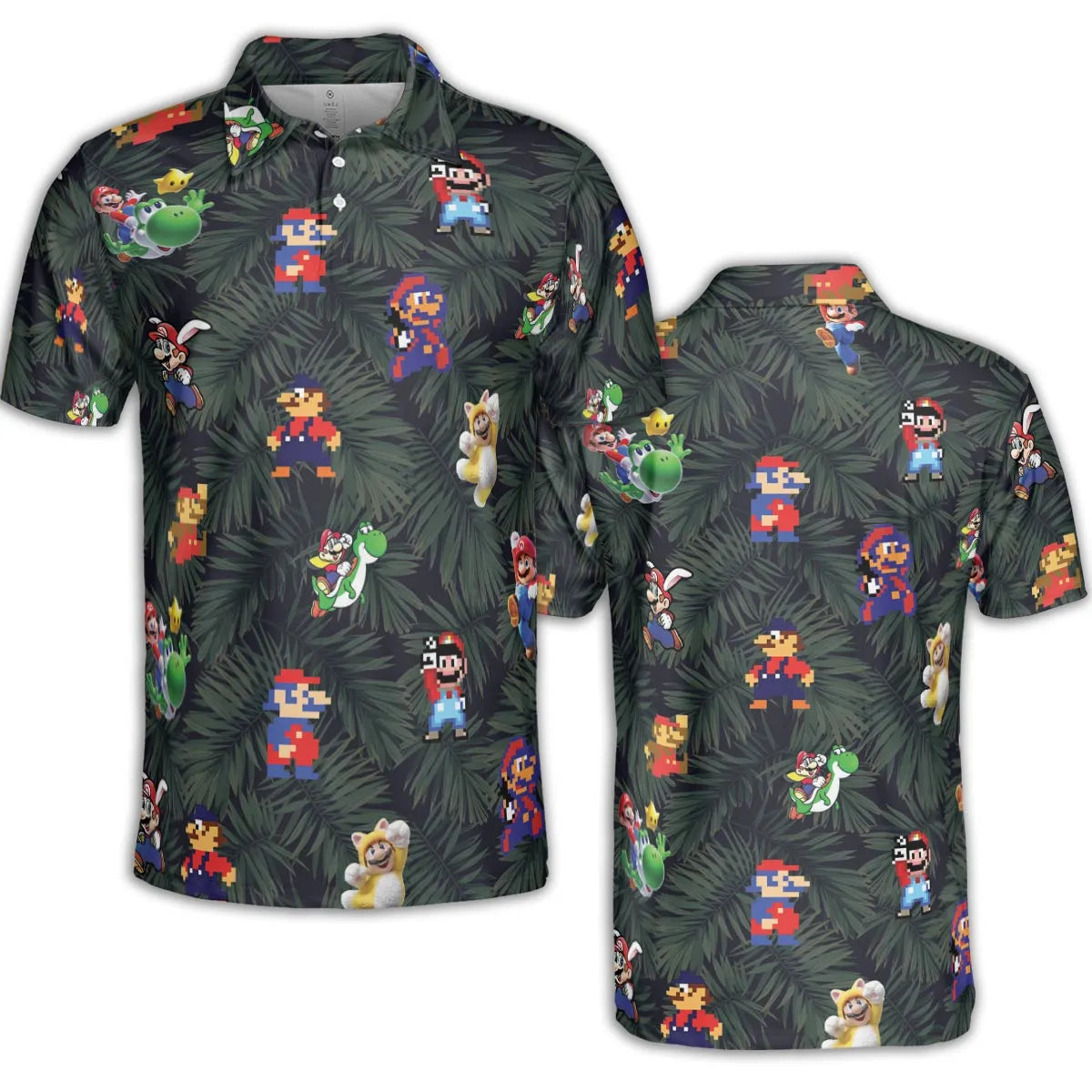 Tropical Mario Super Mario AOP Men/Women Polo Shirt