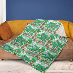 Bear and Friends Winnie the Pooh Fleece Blanket