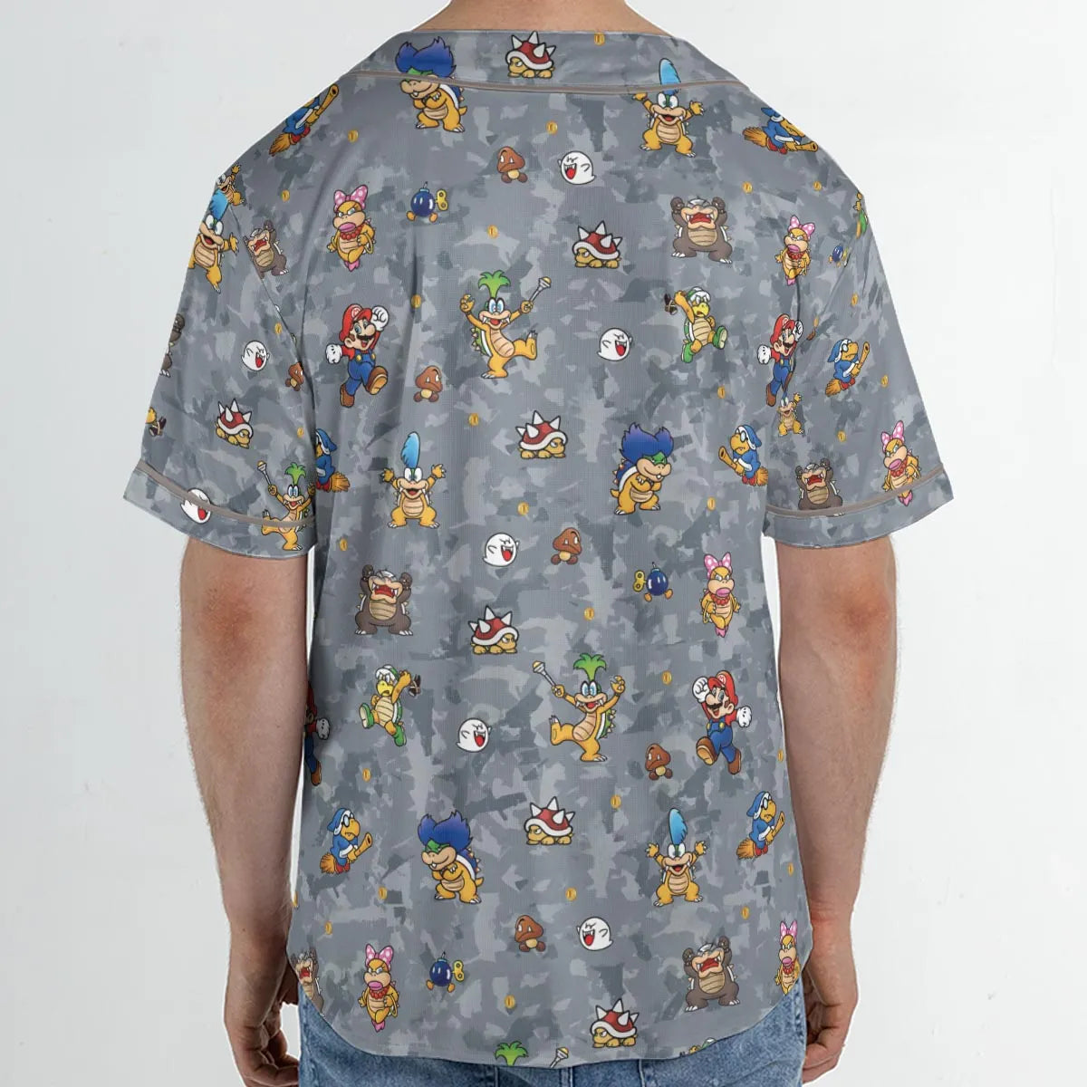 Super Mario Nintendo Video Game Unisex Baseball Jersey