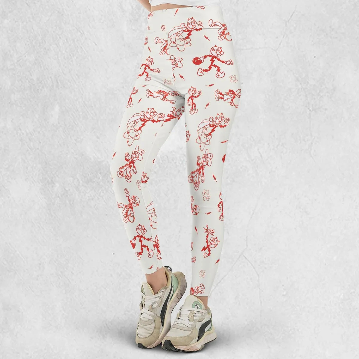 Vintage Style Nostalgic Reddy Kilowatt Legging
