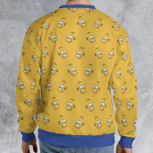Homer Simpson Pattern All-over Print Sweatshirt