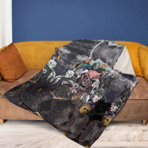 Jason Voorhees Evolution Fleece Blanket