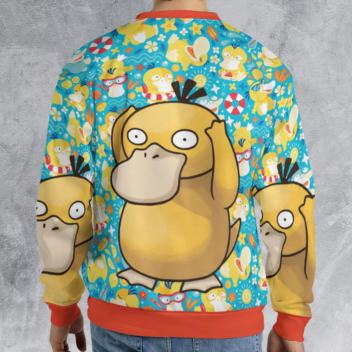 Psyduck Power Pokemon All-over Print Sweatshirt