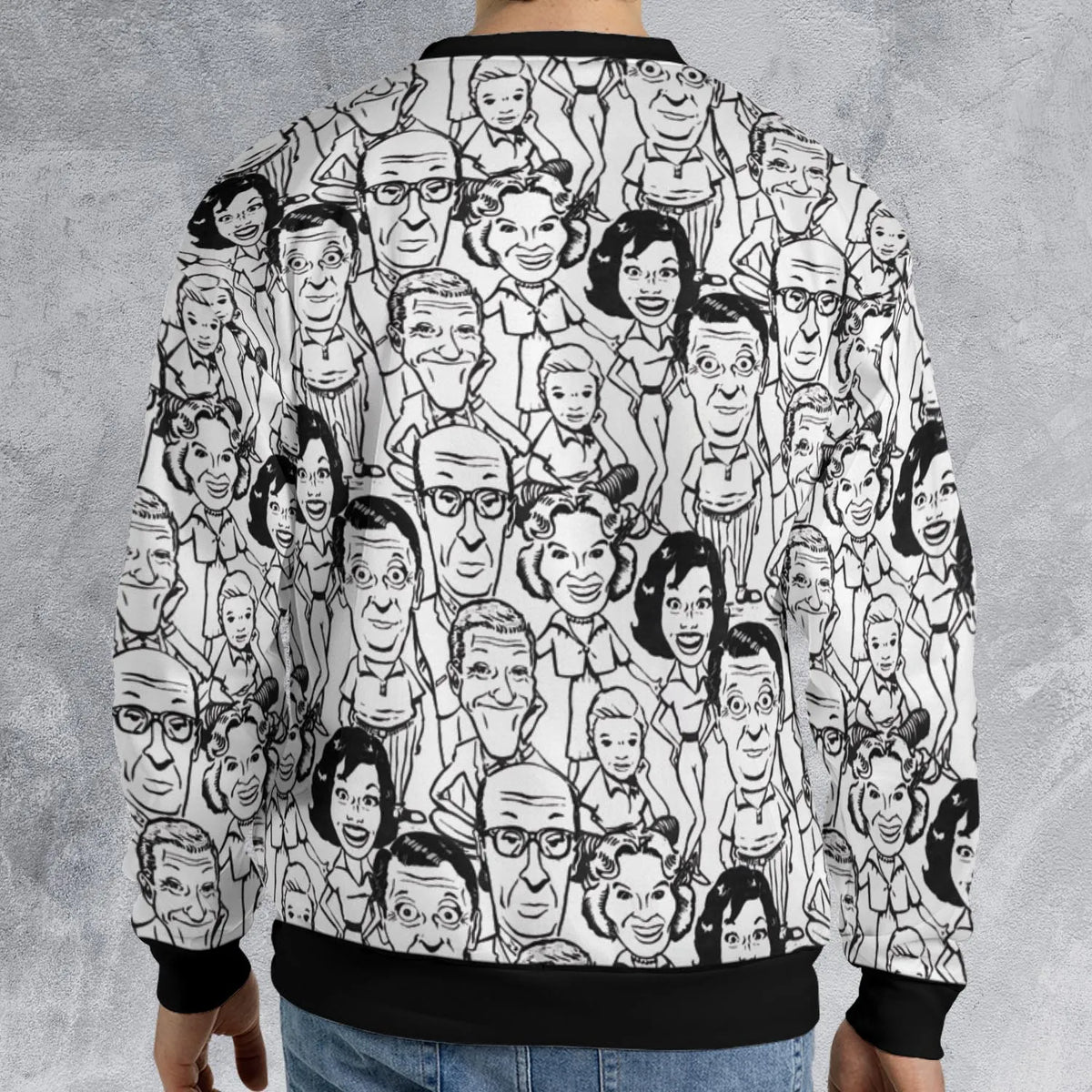 Vintage Dick Van Dyke Show All-over Print Sweatshirt