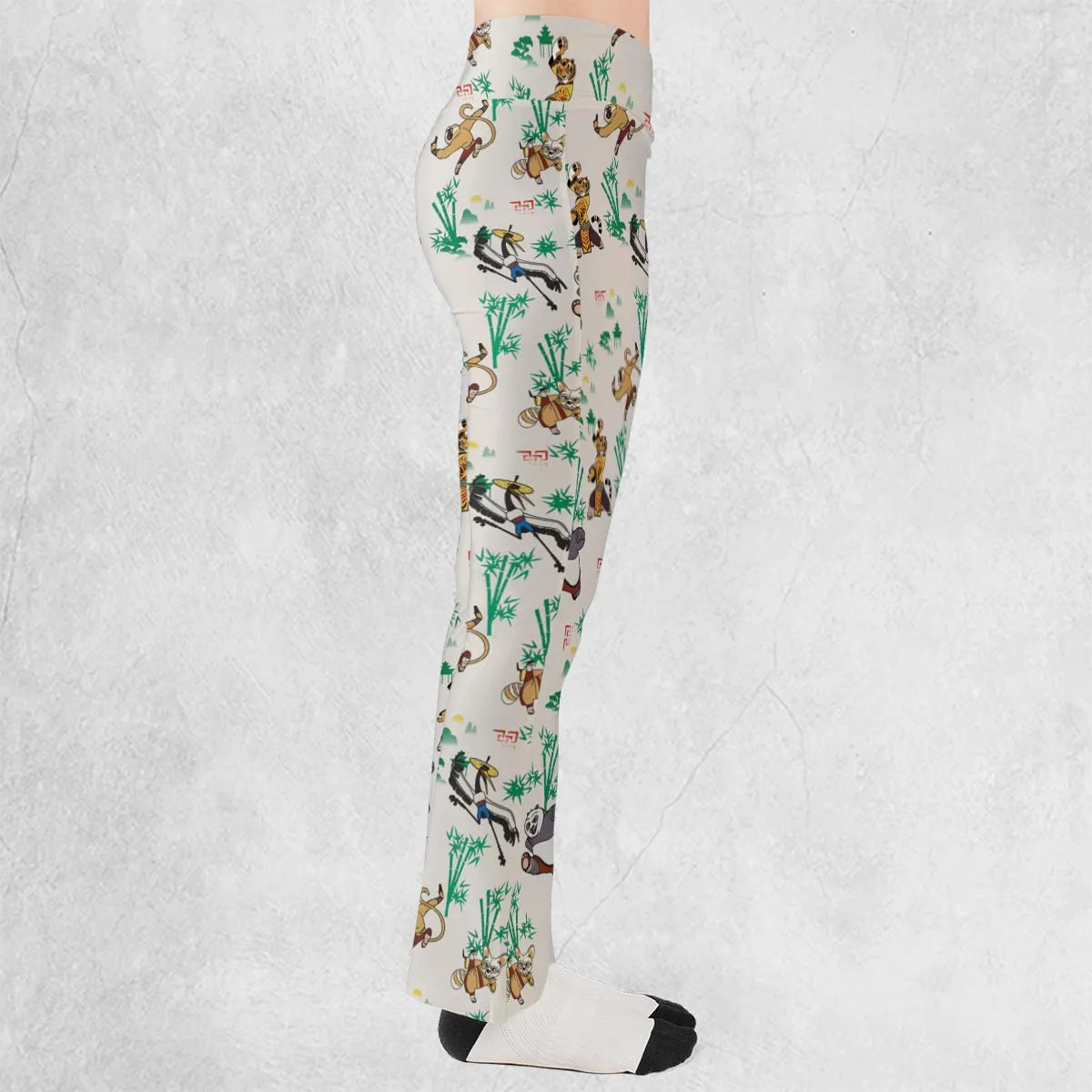 Kung Fu Panda Characters Flare Leggings