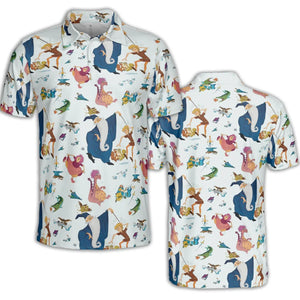 Sword in the Stone Pattern AOP Men/Women Polo Shirt