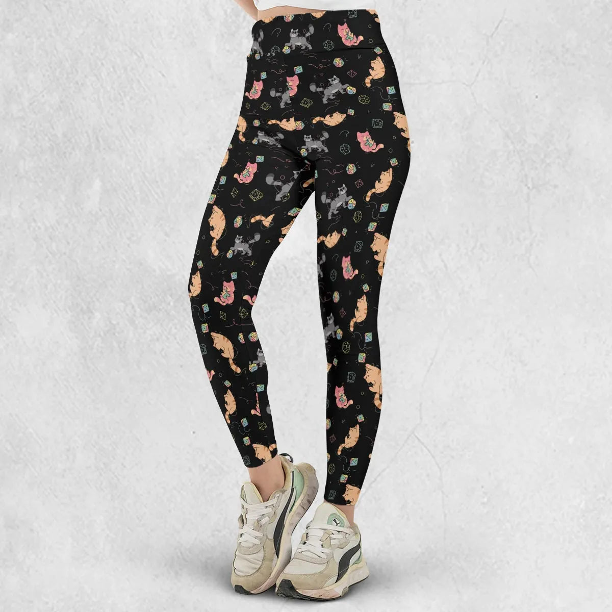 Dice Cat DnD Legging