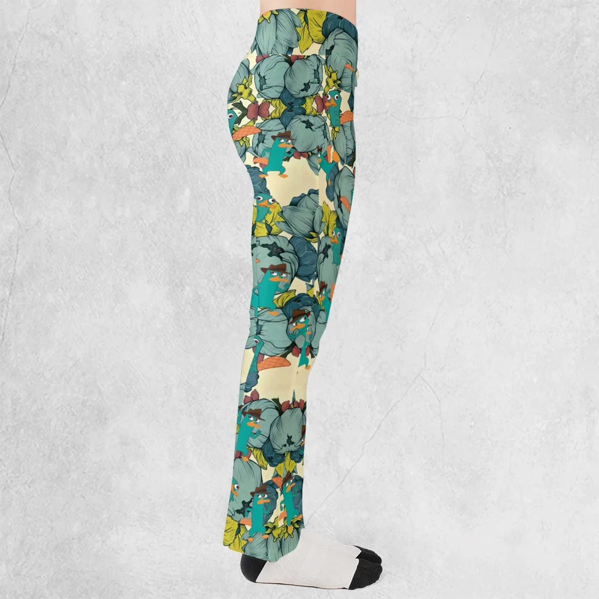 Perry The Platypus Phineas and Ferb Flare Leggings