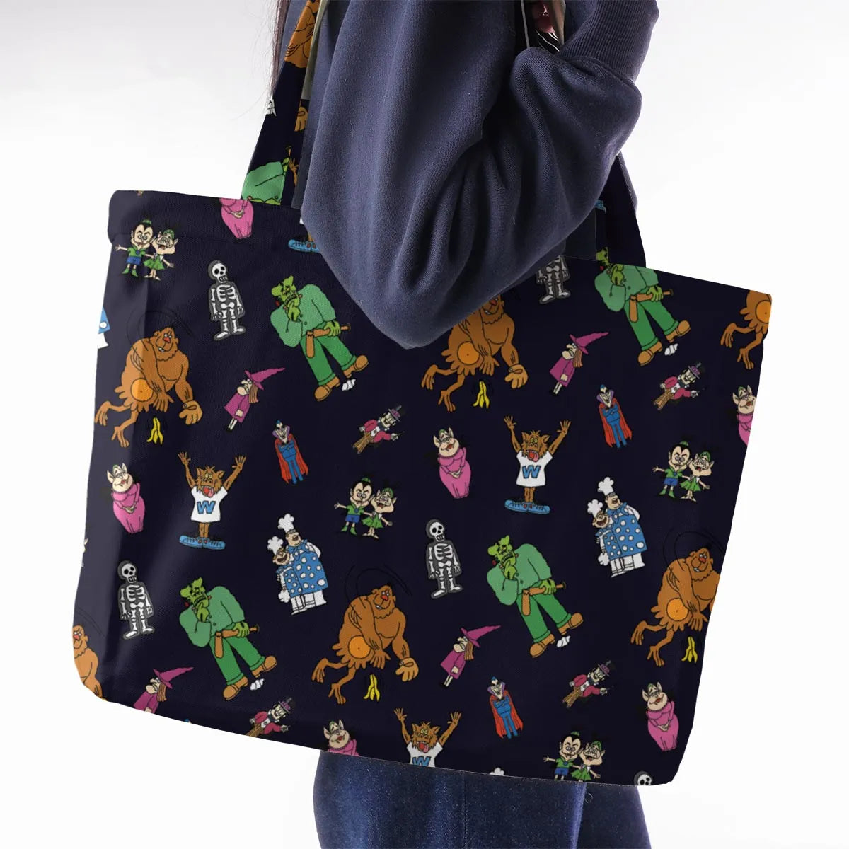 Nostalgic Food Mascots Burger Chef Large Tote Bag
