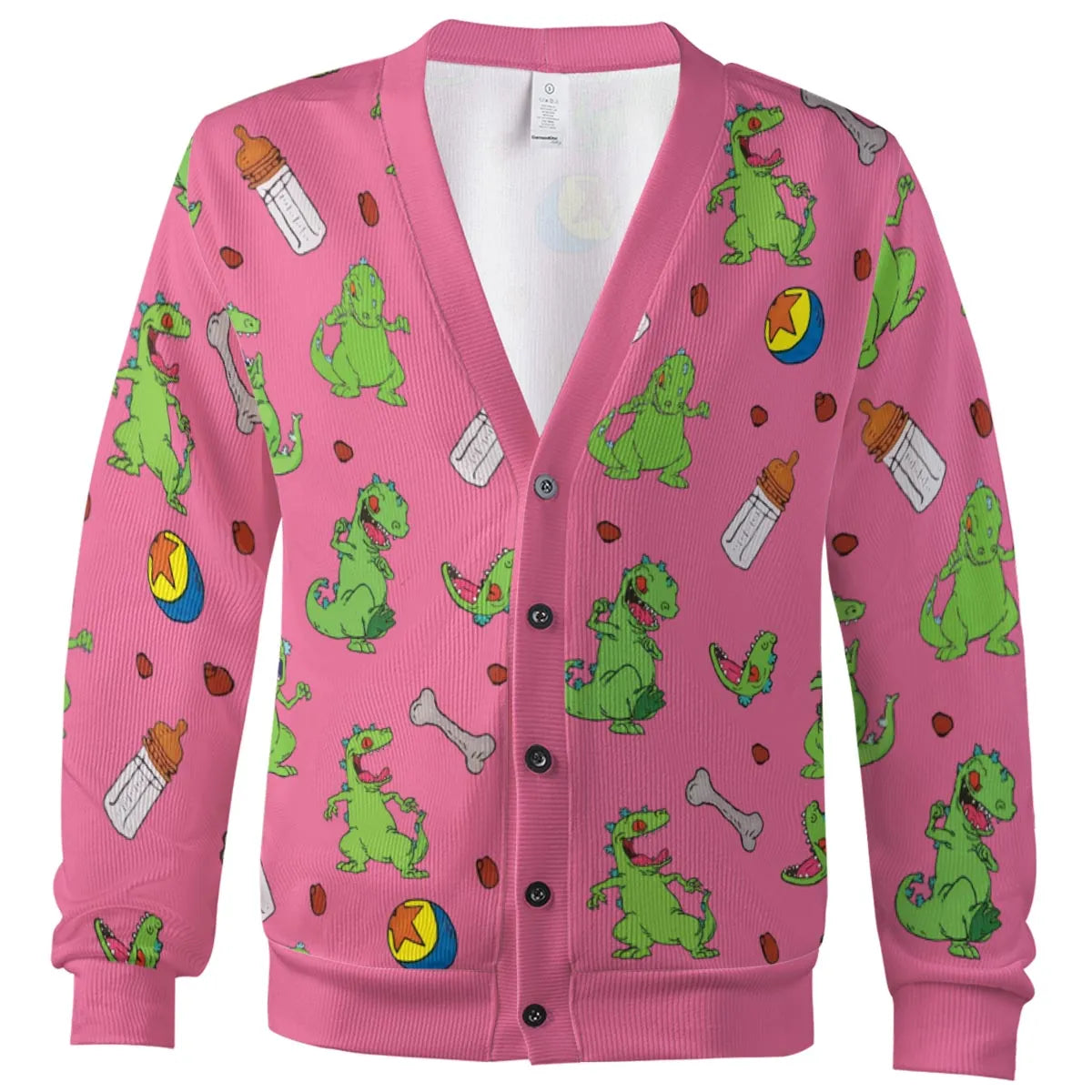 Rugrats Reptar Pattern Cardigan