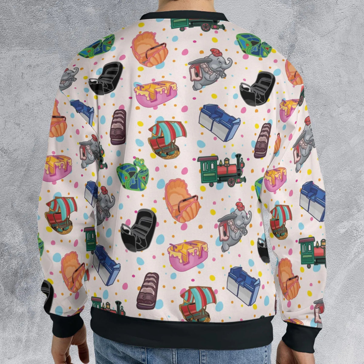 Sit In These All-over Print Sweatshirt