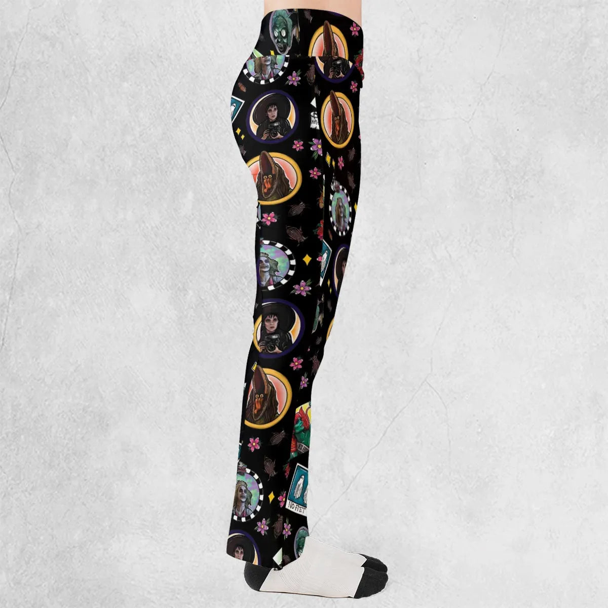 Showtime Beetlejuice Themed Flare Leggings