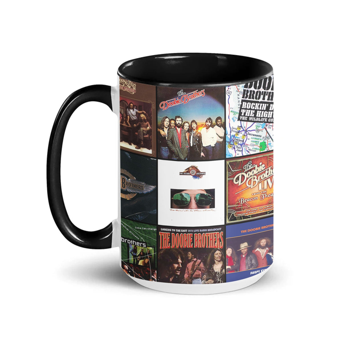 The Doobie Brothers Accent Mug Classic Rock Album Collage Tribute