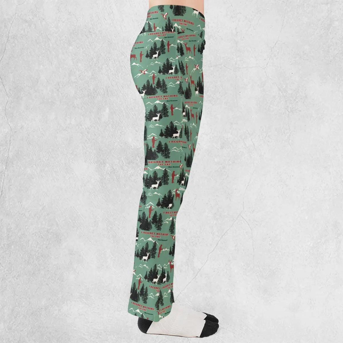 I Regret Nothing Park And Recreation Flare Leggings