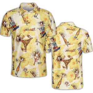Bill The Cat Bloom County AOP Men/Women Polo Shirt