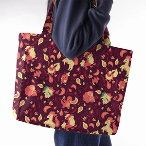 Fire Pokemon Pattern Large Tote Bag