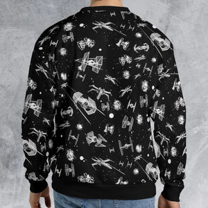 Space Ship Battle Star Wars All-over Print Sweatshirt
