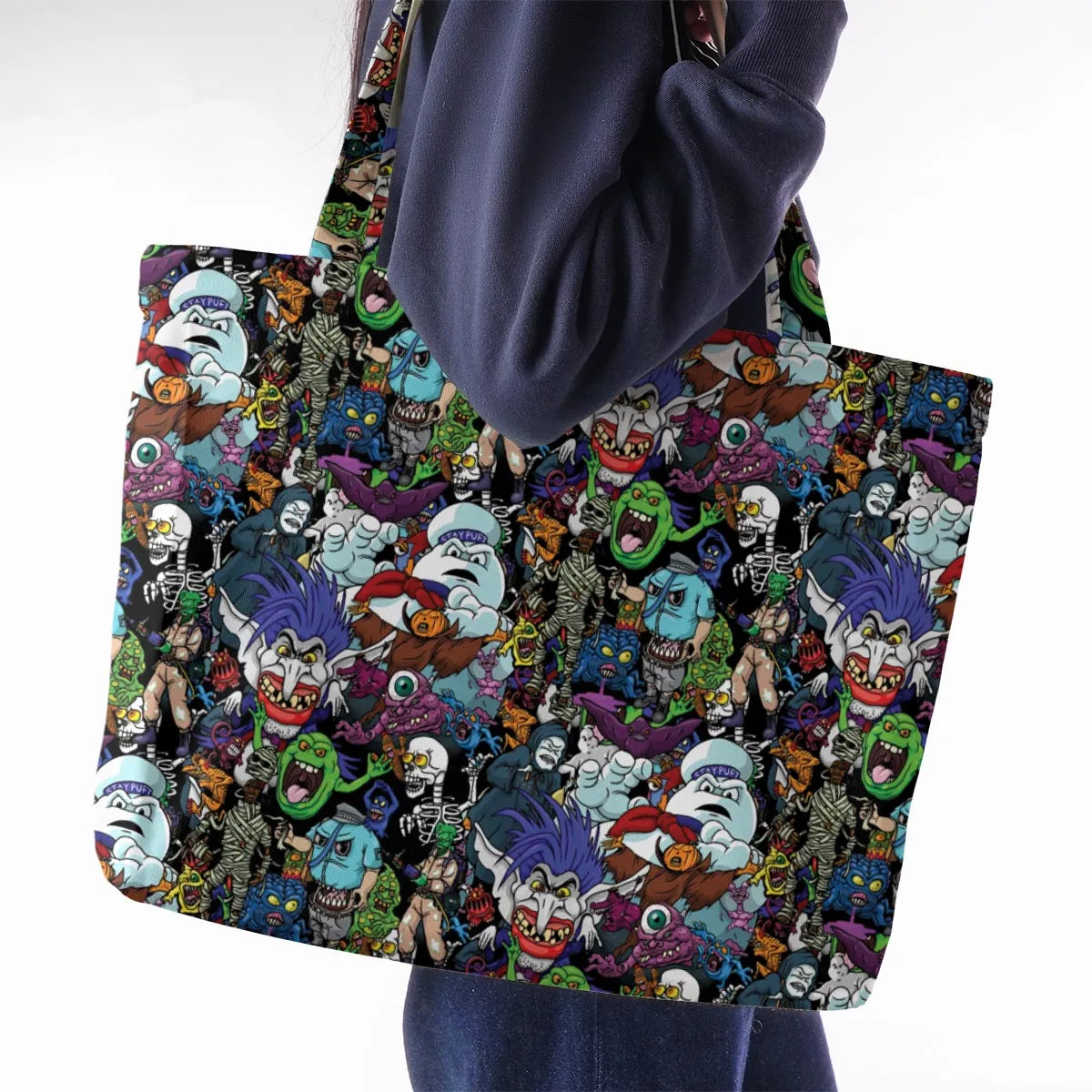 I Ain't Afraid Of No Ghosts Large Tote Bag