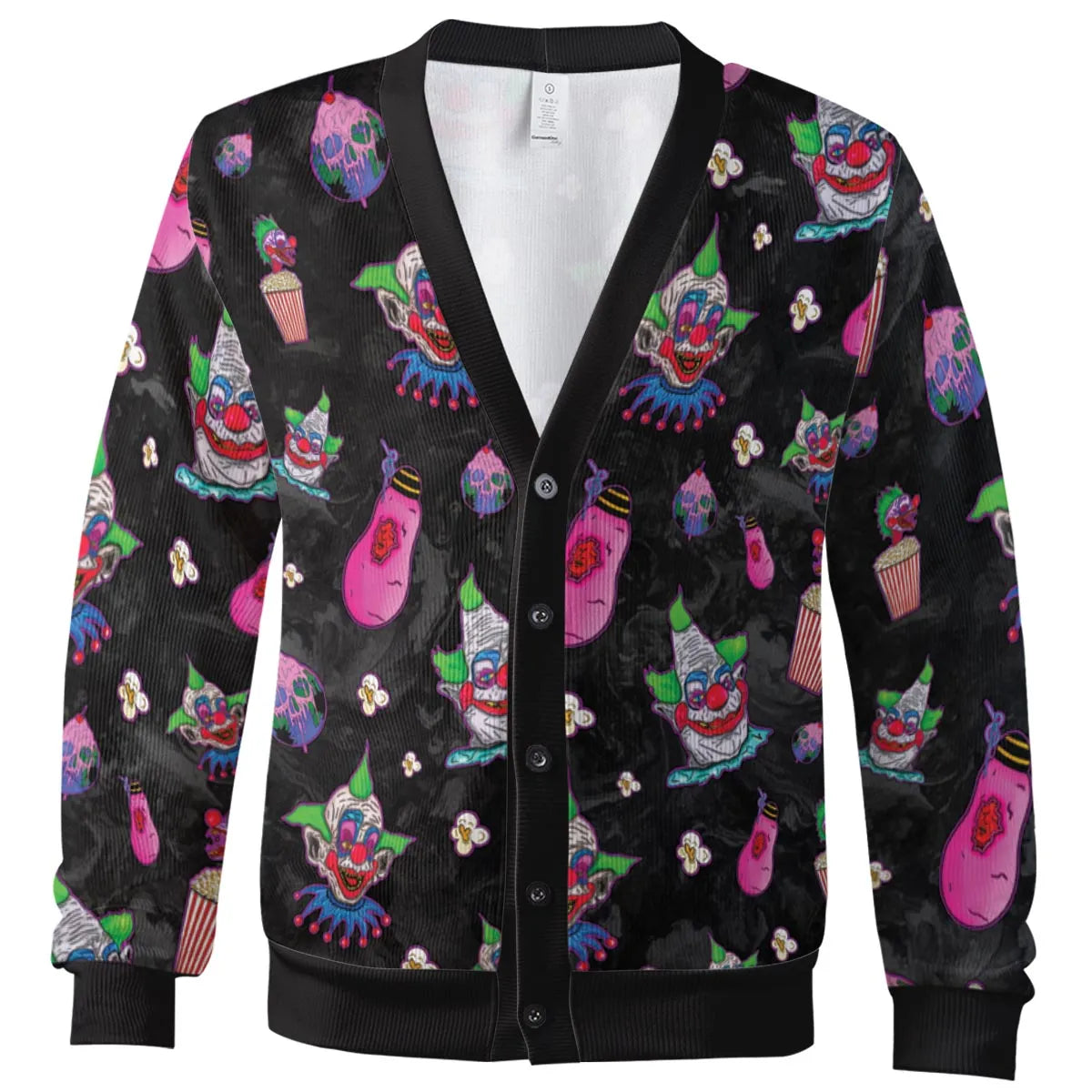 Space Horror Movie Killer Klowns Outer Cardigan