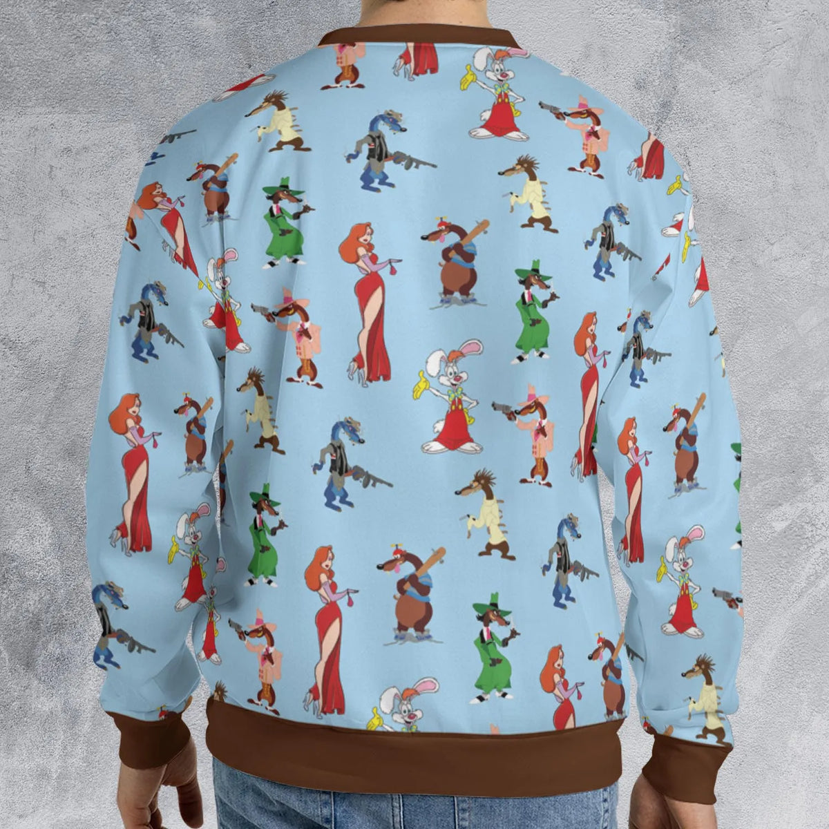 Roger Rabbit Jessica Rabbit The Weasels Who Framed Roger Rabbit All-over Print Sweatshirt