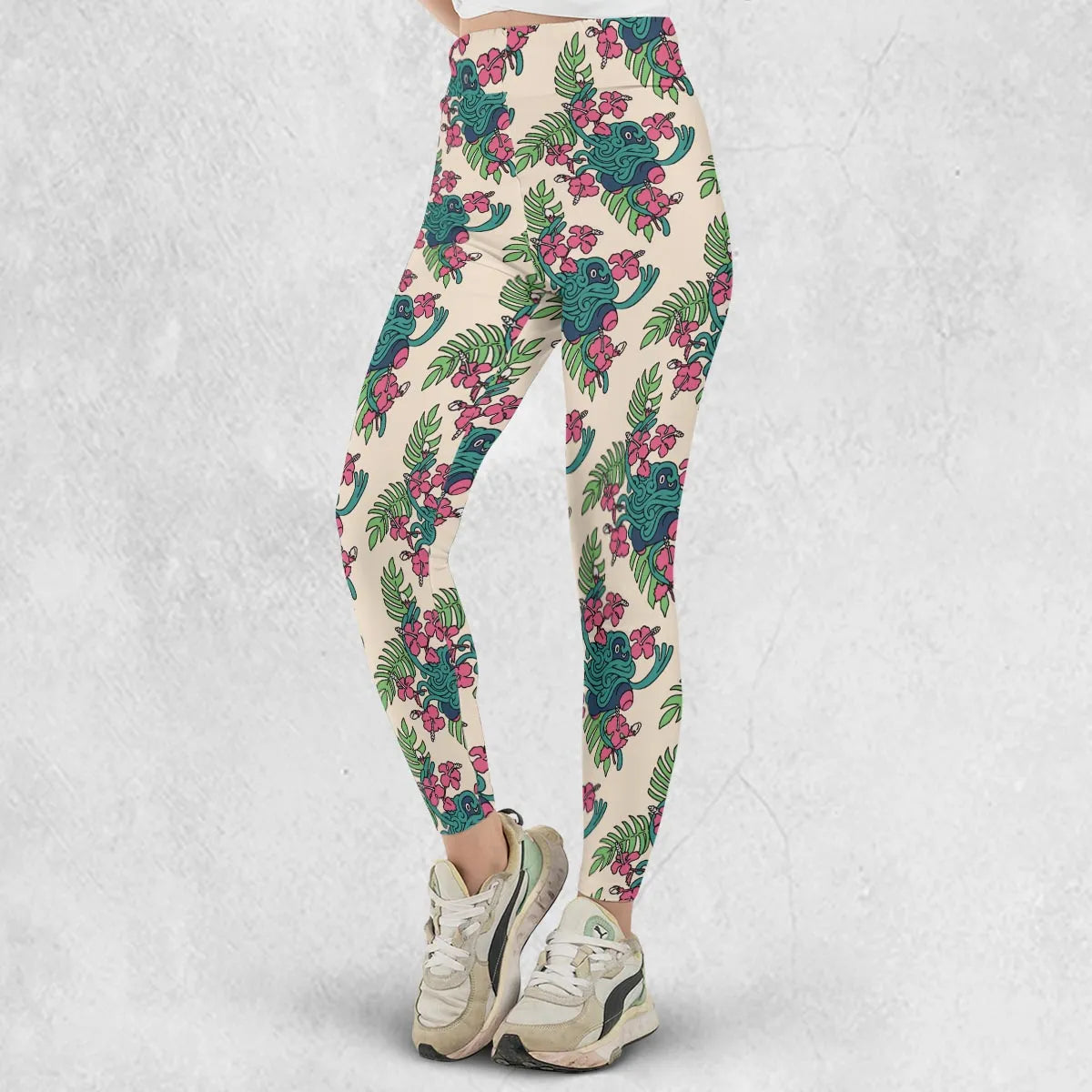 Tropical Tangrowth Pokemon Legging