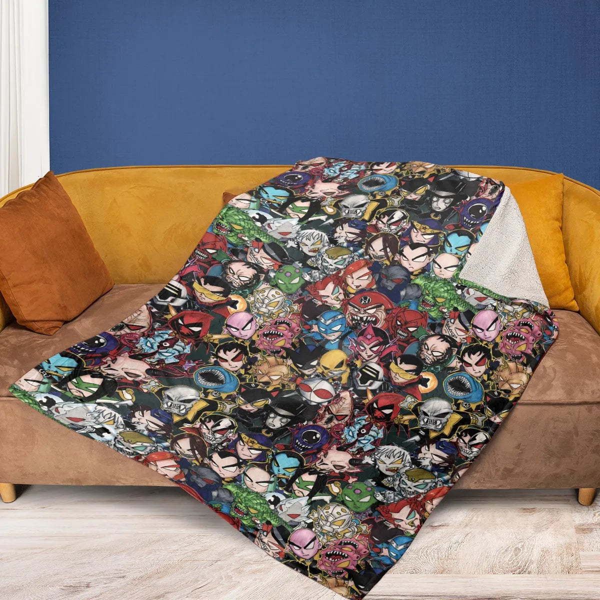 DC Villains Chibi Fleece Blanket