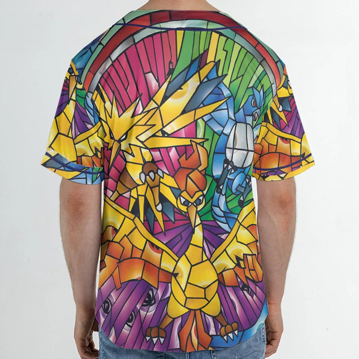 Legendary Birds Pokemon Unisex Baseball Jersey