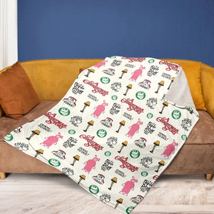 A Christmas Story Pattern Fleece Blanket
