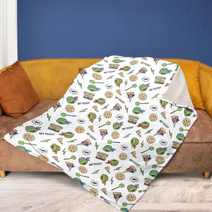 Got Pizza Teenage Mutant Ninja Turtles Fleece Blanket