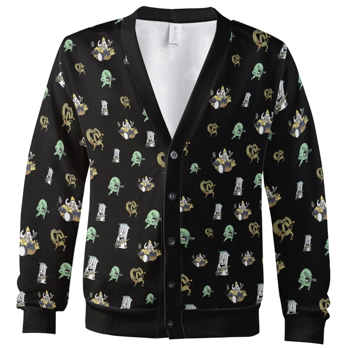 Aqua Teen Hunger Force Pattern Cardigan