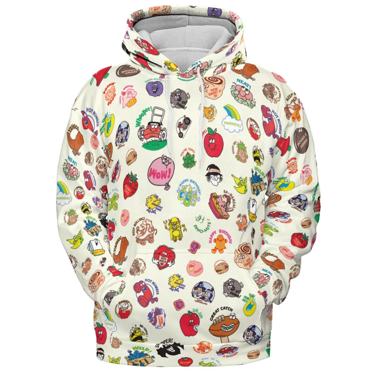 Vintage Trend Matte Scratch & Sniff All-over Print Hoodie