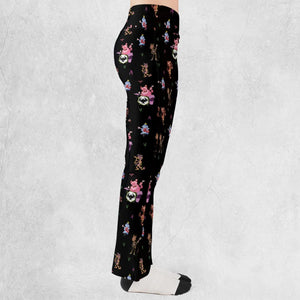 Monsters Cereal Pattern Flare Leggings